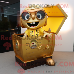 Maskottchen einer goldenen...