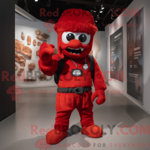 Mascot character of a Red...