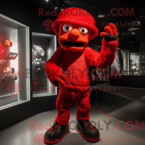 Mascot character of a Red...
