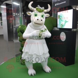 Green Bull maskot kostym...