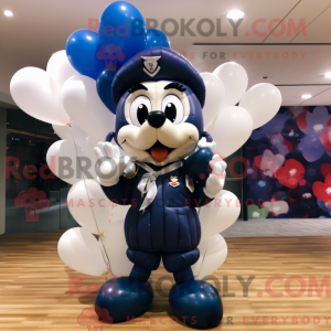 Personaje mascota de globos...