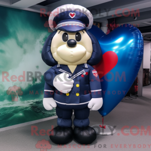 Mascot character of a Navy...