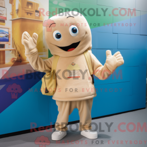 Mascot karakter van een Tan...