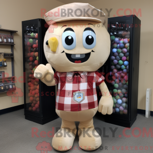 Mascottefiguur van een...