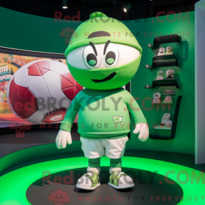 Mascot character of a Green...