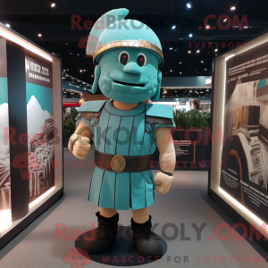 Mascot character of a Teal...