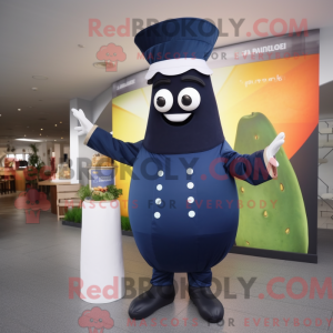 Mascot character of a Navy...