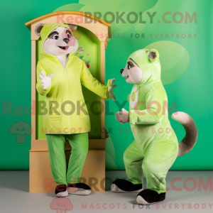 Mascottefiguur van een...