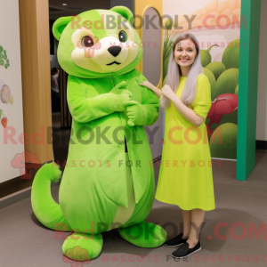 Mascot character of a Lime...