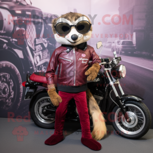 Maroon Meerkat maskot...