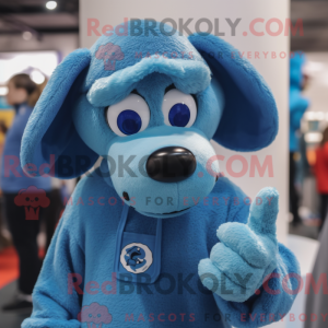 Mascot character of a Blue...
