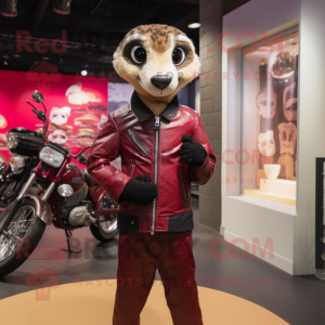 Maroon Meerkat maskot...