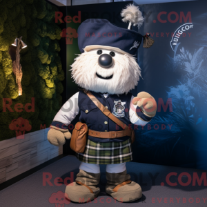 Mascot character of a Navy...
