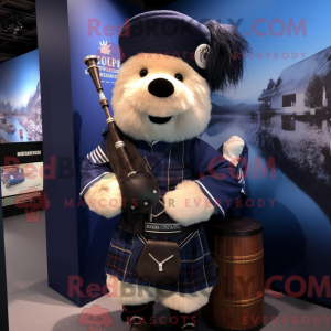 Mascot character of a Navy...