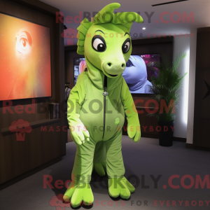 Postava maskota Lime Green...