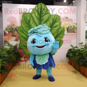Sky Blue Cabbage Leaf...