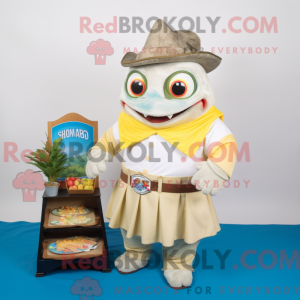Mascottekarakter van een...