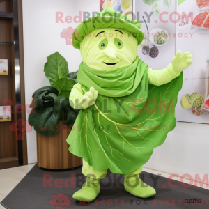 Postava maskota Lime Green...