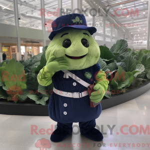 Mascot character of a Navy...