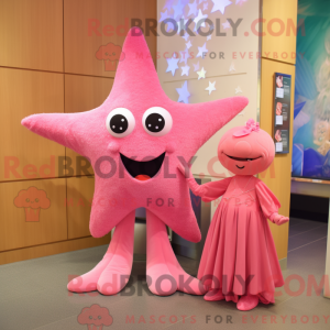 Mascot character of a Pink...