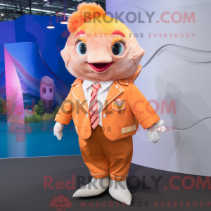 Maskot postava broskvové...