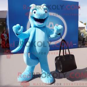 Postava maskota Sky Blue...