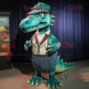 Mascot character of a Teal...