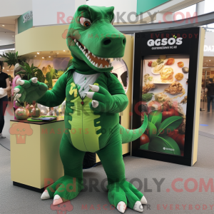 Mascot character of a Green...