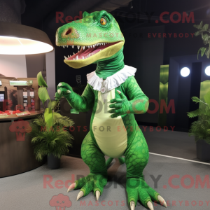 Mascot character of a Green...