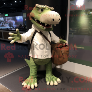 Maskot karakter af en hvid...