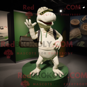 Maskot karakter af en hvid...