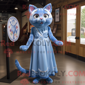 Mascot character of a Blue...