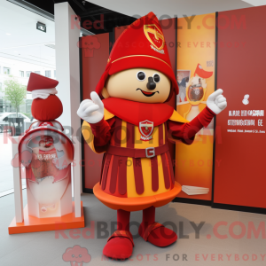 Mascot character of a Red...