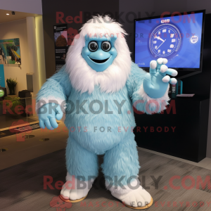 Mascot character of a Cyan...