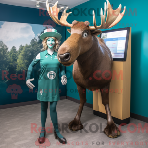 Postava maskota Teal Irish...