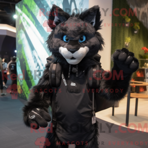 Mascot character of a Black...
