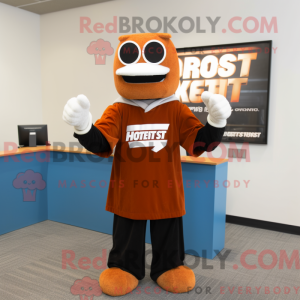 Mascot character of a Rust...