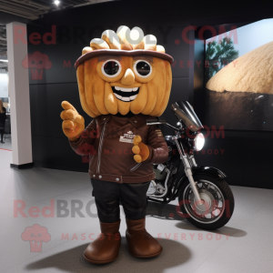 Brown French Fries mascotte...