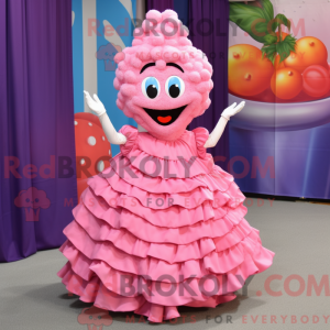 Mascot character of a Pink...