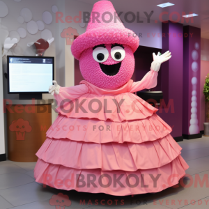 Mascot character of a Pink...