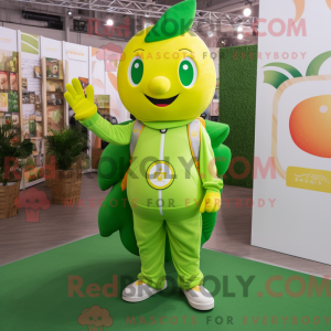 Postava maskota Lime Green...