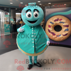 Mascot character of a Teal...