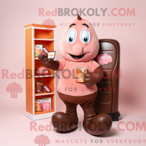 Postava maskota broskvové...