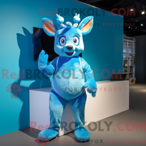 Mascot character of a Blue...