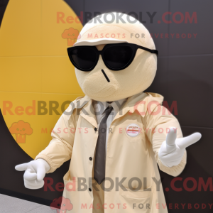 Postava maskota smetanového...