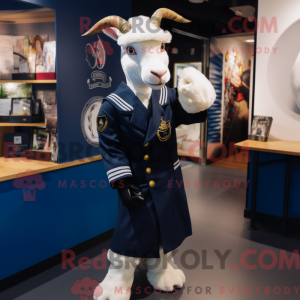 Mascot character of a Navy...