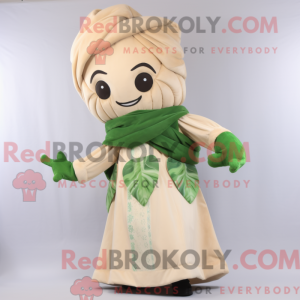 Mascot character of a Beige...