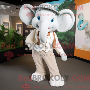 Mascot character of a White...
