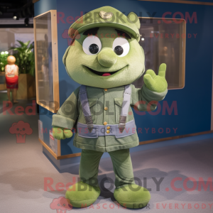 Mascot character of a Green...