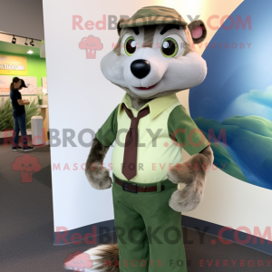 Maskot-karakter av en Olive...